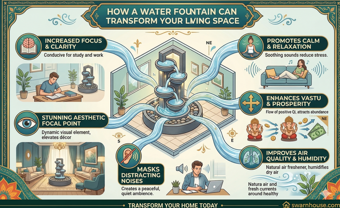 How a Water Fountain Can Transform Your Living Space