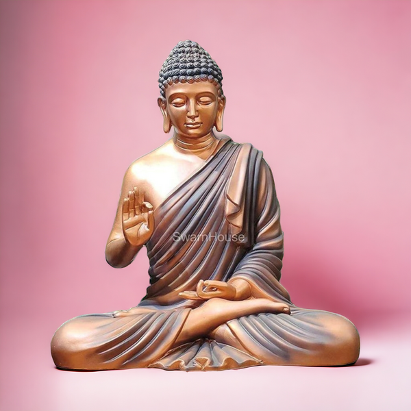 Beautiful Sitting Buddha Idol Statue for Home & Garden – Big Size 2 Feet