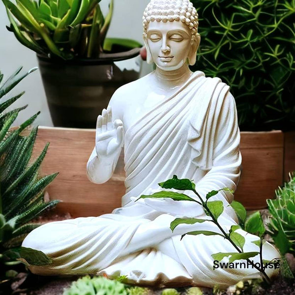 Beautiful Sitting Buddha Idol Statue for Home & Garden – Big Size 2 Feet